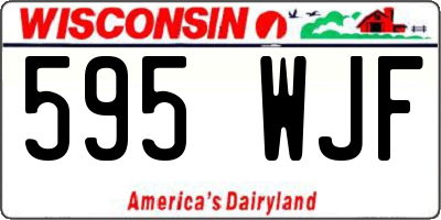 WI license plate 595WJF