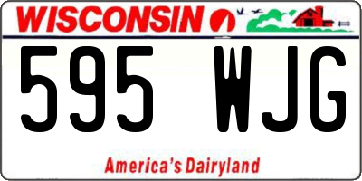 WI license plate 595WJG