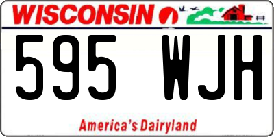 WI license plate 595WJH