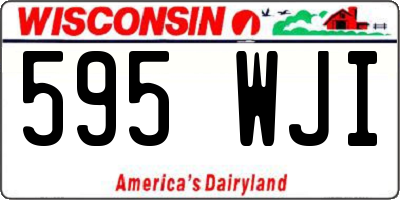 WI license plate 595WJI