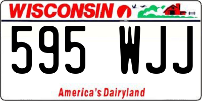 WI license plate 595WJJ