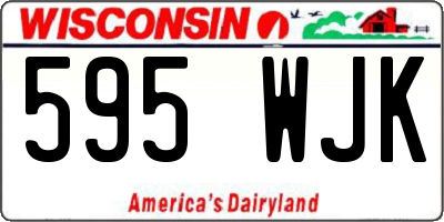 WI license plate 595WJK