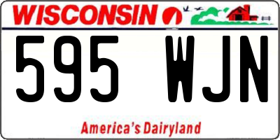 WI license plate 595WJN