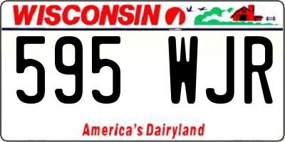WI license plate 595WJR