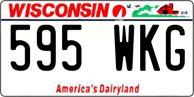 WI license plate 595WKG
