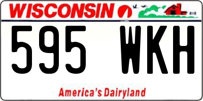 WI license plate 595WKH