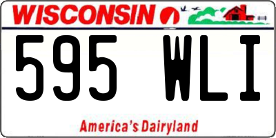 WI license plate 595WLI