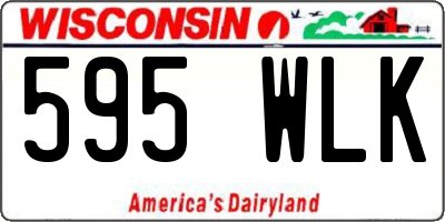 WI license plate 595WLK