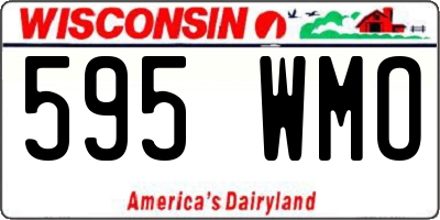 WI license plate 595WMO