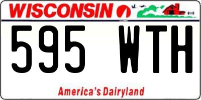 WI license plate 595WTH