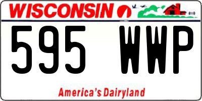 WI license plate 595WWP