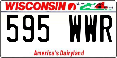 WI license plate 595WWR
