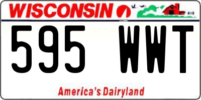 WI license plate 595WWT