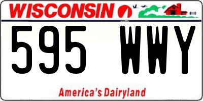 WI license plate 595WWY