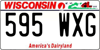 WI license plate 595WXG