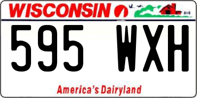 WI license plate 595WXH