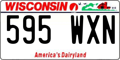 WI license plate 595WXN