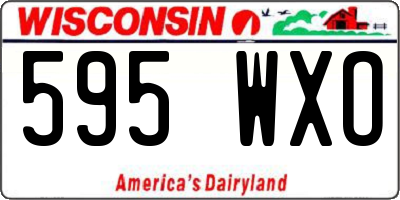 WI license plate 595WXO