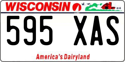 WI license plate 595XAS