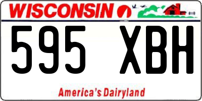 WI license plate 595XBH