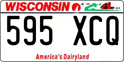 WI license plate 595XCQ