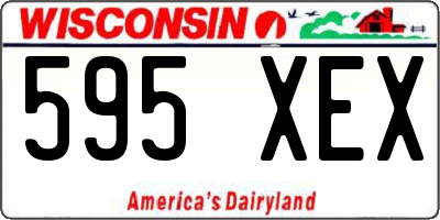 WI license plate 595XEX
