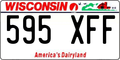 WI license plate 595XFF