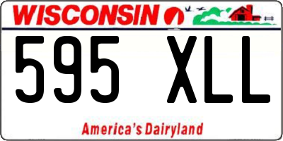 WI license plate 595XLL