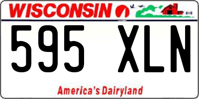 WI license plate 595XLN