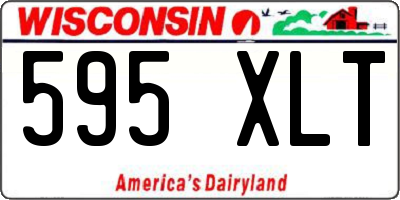 WI license plate 595XLT