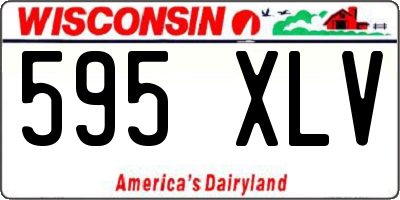 WI license plate 595XLV