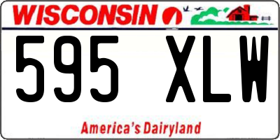 WI license plate 595XLW