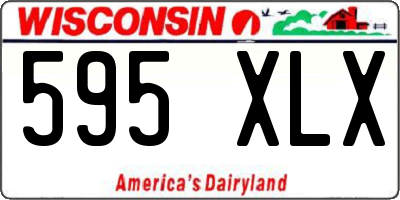 WI license plate 595XLX