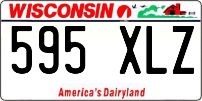 WI license plate 595XLZ