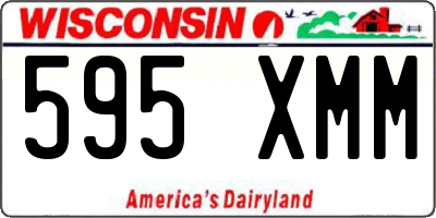 WI license plate 595XMM