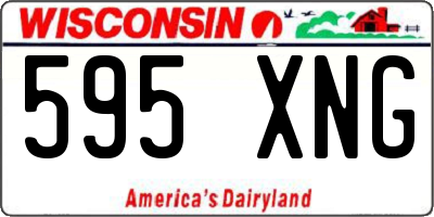 WI license plate 595XNG