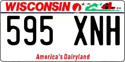 WI license plate 595XNH