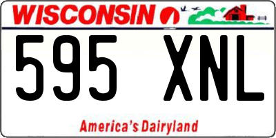 WI license plate 595XNL