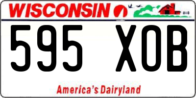 WI license plate 595XOB