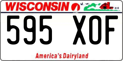 WI license plate 595XOF