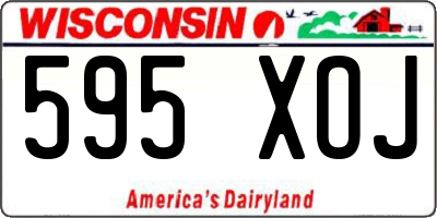 WI license plate 595XOJ