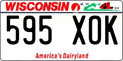 WI license plate 595XOK