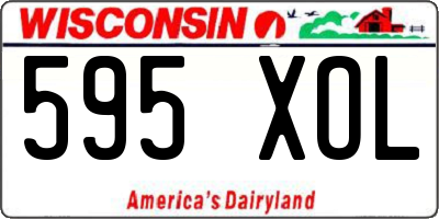 WI license plate 595XOL