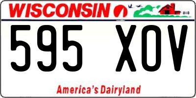 WI license plate 595XOV