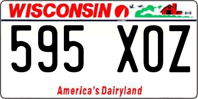 WI license plate 595XOZ