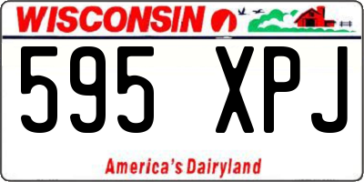 WI license plate 595XPJ