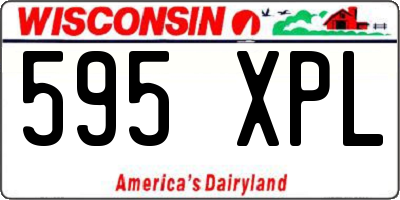 WI license plate 595XPL