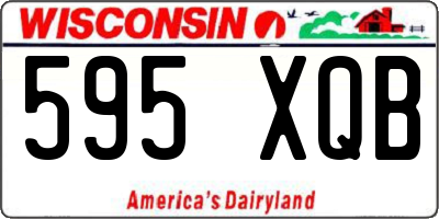 WI license plate 595XQB