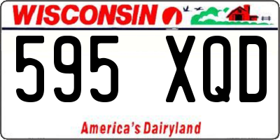 WI license plate 595XQD