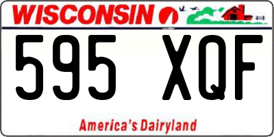 WI license plate 595XQF